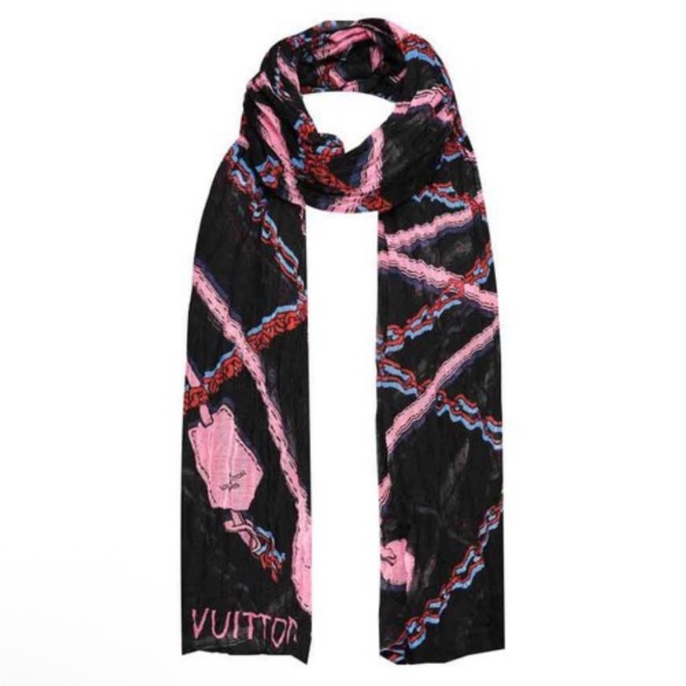 Louis Vuitton Handle Me Silk Scarf Stole